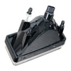 Black direct-fit fog light assembly for Chevy Silverado, Tahoe, Suburban, and Avalanche.