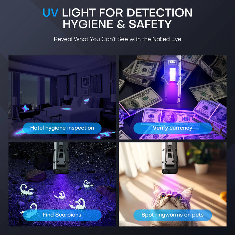 Compact LED Flashlight with Digital Display