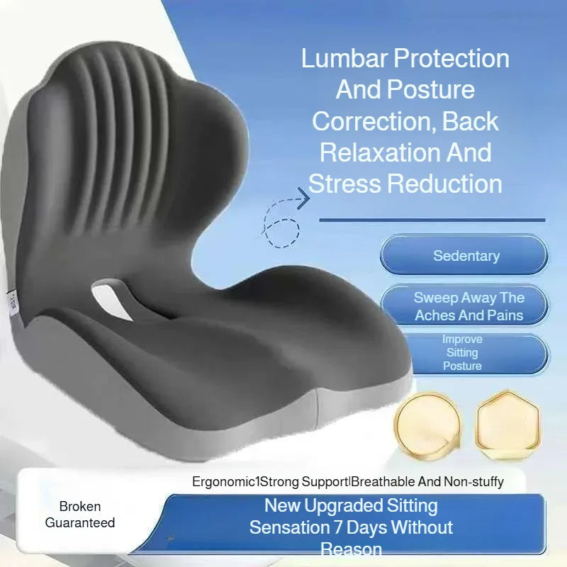 Ergonomic Shell Seat Cushion and Backrest Set