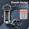 100W Dual Port Car Charger with USB-C & USB-A Fast Charging