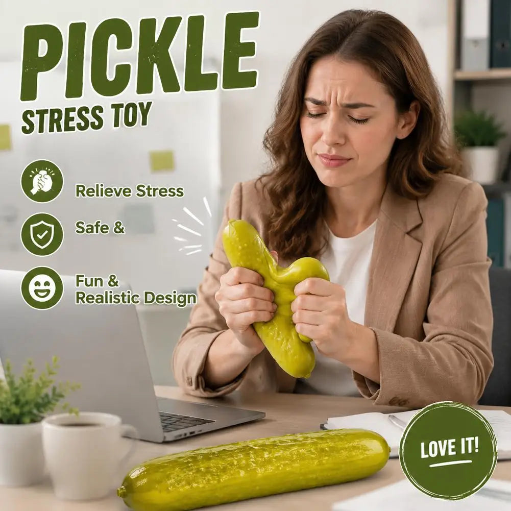 Jumbo Pickle Squishy Stress Relief Toy
