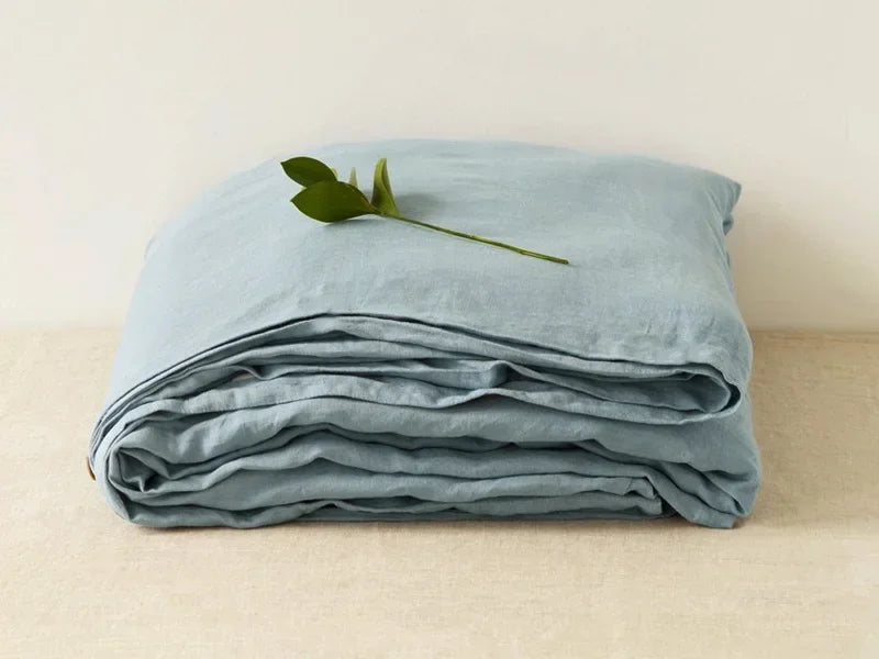 Stone Washed French Linen Flat Sheet – Breathable & Naturally Cool