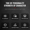 Product features list showing certifications and design elements for a personality strength of character item.