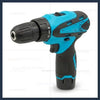 Compact 12V Cordless Electric Drill with Lithium-Ion Battery