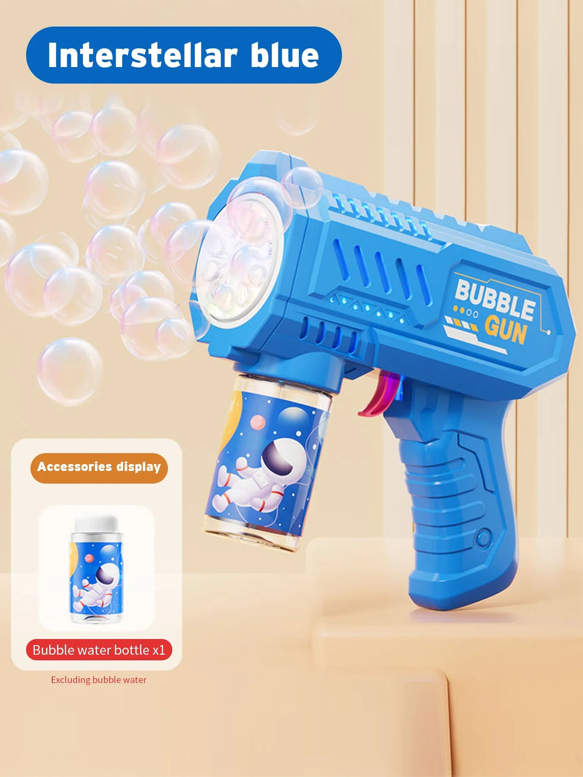 Automatic Bubble Blower Gun with Rocket Launcher