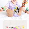 Baby Wrist Rattles and Animal Socks Set for Sensory Development