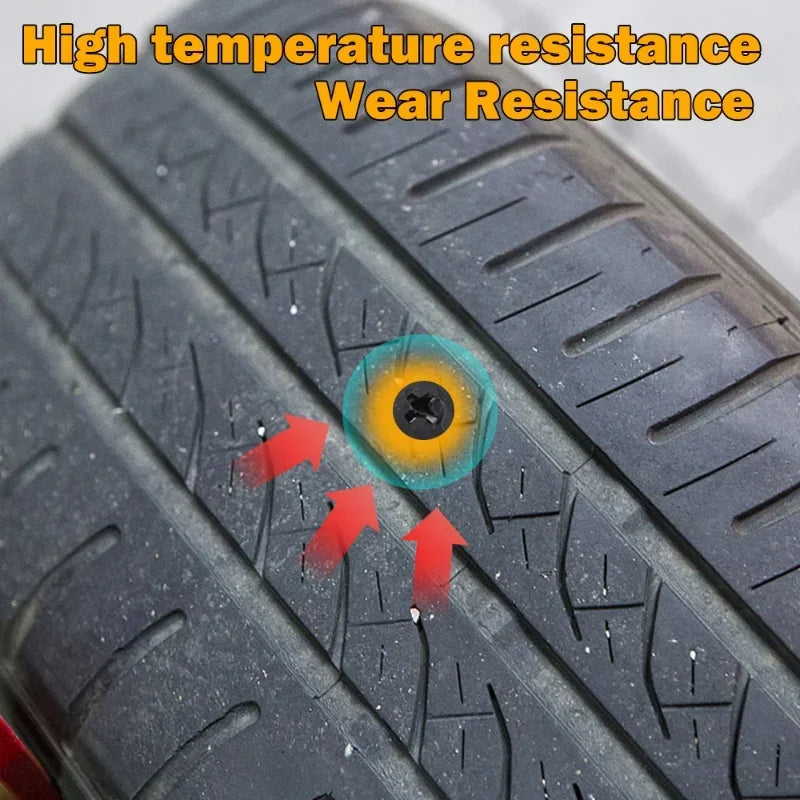 Tubeless Tire Puncture Repair Kit with Rubber Nails