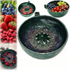 Self-Spinning Fruit & Vegetable Washer Bowl with Drain Holes