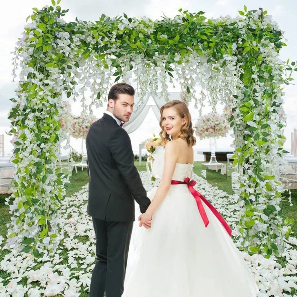 Artificial Wisteria Vine Garland for Wedding & Home Décor