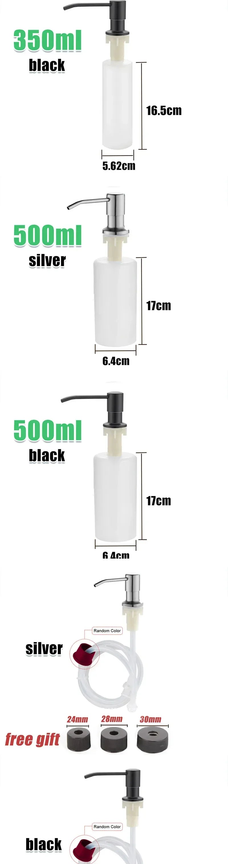 Stainless Steel Kitchen Soap Dispenser with Pump