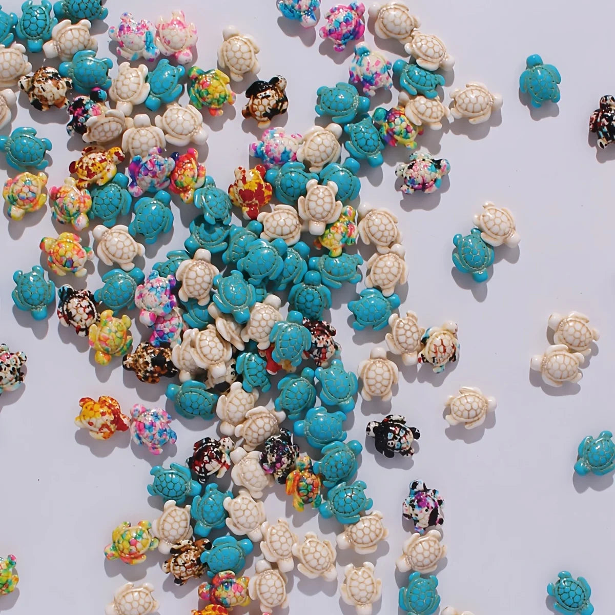 Ocean-Themed Turtle Charm Beads for Jewelry Making