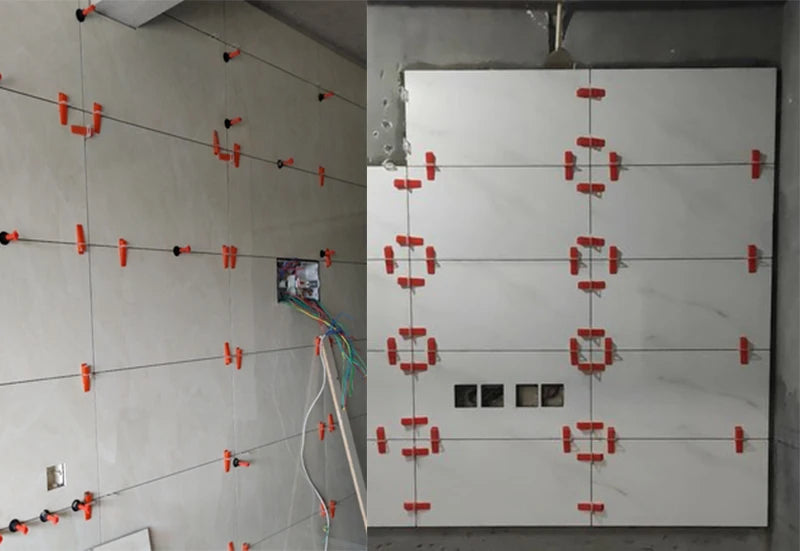 Tile Leveling System with Clips, Wedges & Pliers