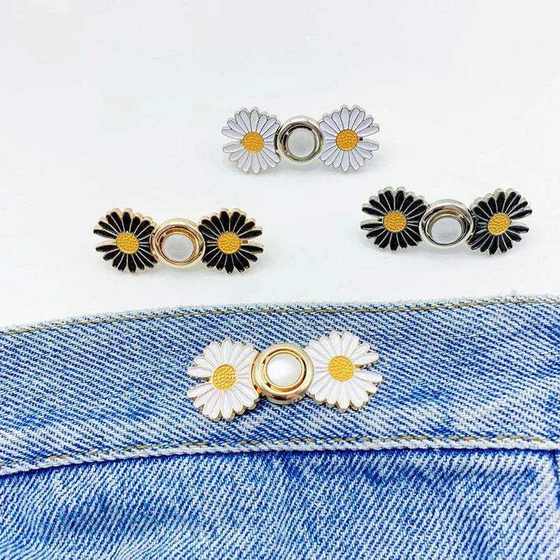 Verstellbare Jeans-Button-Pins - 2er Pack
