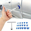 Paintless Dent Repair Kit with T-Bar Puller and 18 Pulling Tabs
