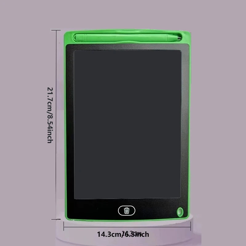 Grades und Schwarz verstellbares LCD-Zeichen-Tablet mit weißem Ständer