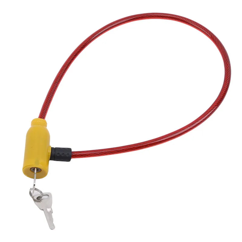 Heavy-Duty Cable Lock with Two Keys for Bikes, Scooters, and More