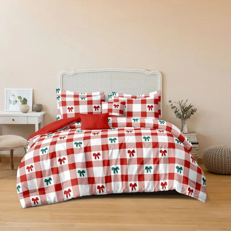Festive Christmas Duvet Cover Set with Pillowcases