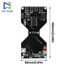Black electronic circuit board for an LED matrix digital hourglass DIY soldering kit