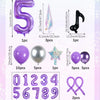 33-Piece K-Pop Music Theme Balloon Pillar Set for Party Decor