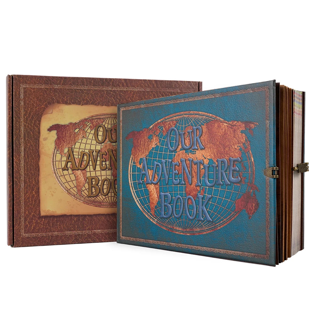 Vintage Leather-Style DIY Travel Photo Album for Memories