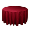 Round Solid Color Polyester Tablecloth for Weddings, Parties & Dining