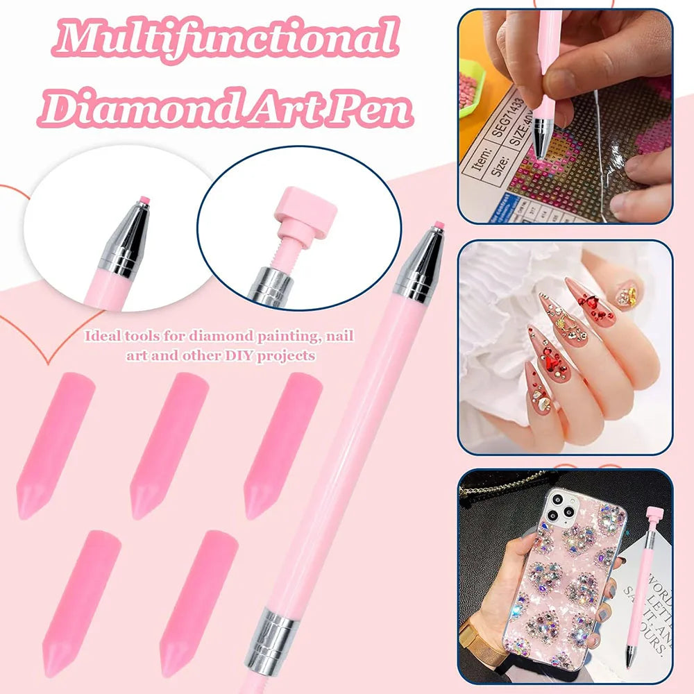 Diamond Painting Pen Kit with Refillable Wax Cores