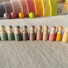 Rainbow Stacking Blocks & Peg Dolls Set – Natural Wooden Toy