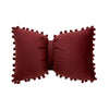 Velvet Bow Accent Pillow Cover