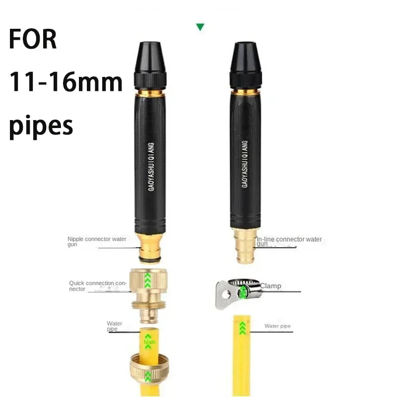 Boquilla Ajustable de Alta Presión para Jardín y Lavado de Coches