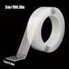 Roll of 5m (196.9in) white nano double-sided tape with a 2cm (0.79in) width shown from the side.