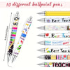 Teacher Appreciation Gift Set with Ballpoint Pens and Sticky Notes
