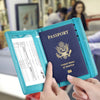 RFID-Blocking PU Leather Passport Holder with 3D Embossed Design