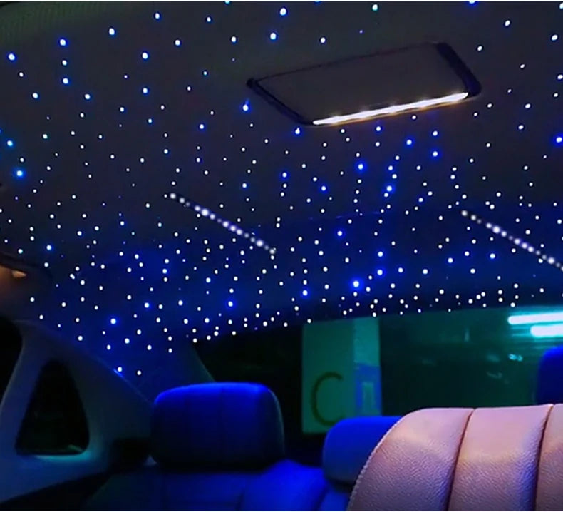 16W Starry Sky Fiber Optic Car Ceiling Light with Music Sync