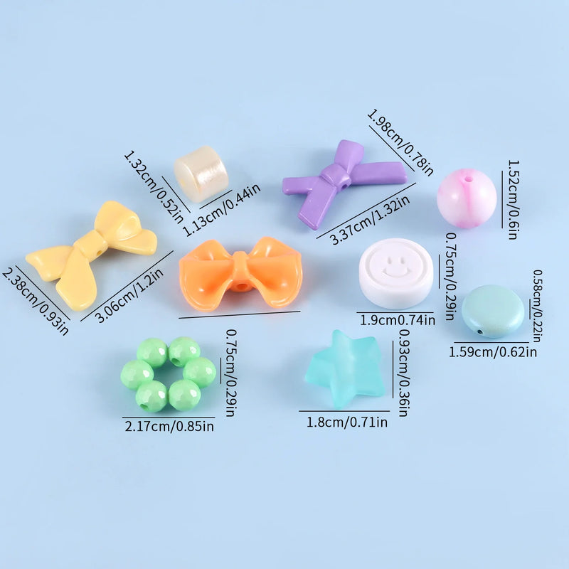 Candy Color Acrylic Beads for DIY Jewelry