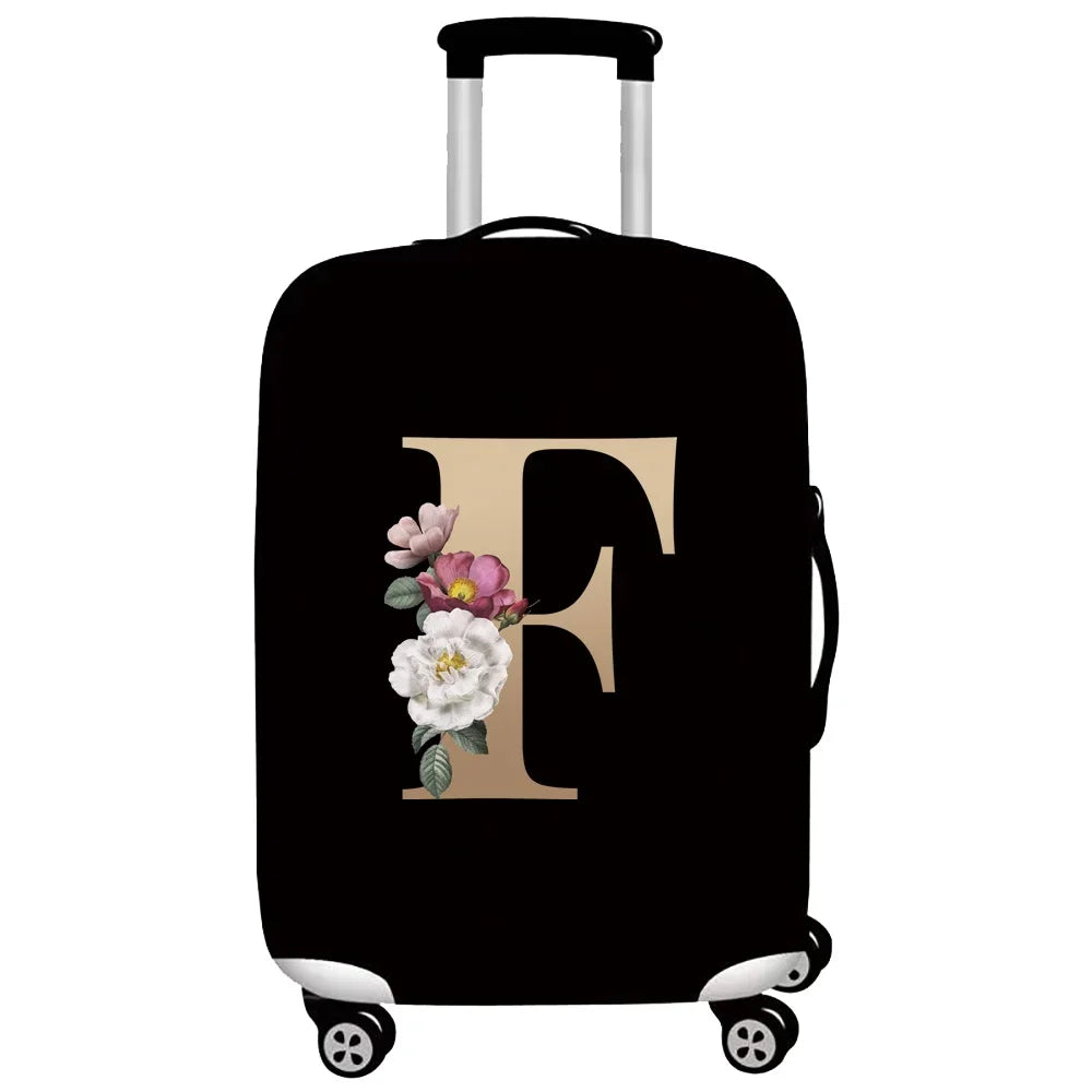 Gold Letter Series Elastic Luggage Cover