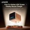 Chargeur sécurisé Anker First-to-Market 45W pour afficher un écran, recharge un iPhone 17 Pro Max