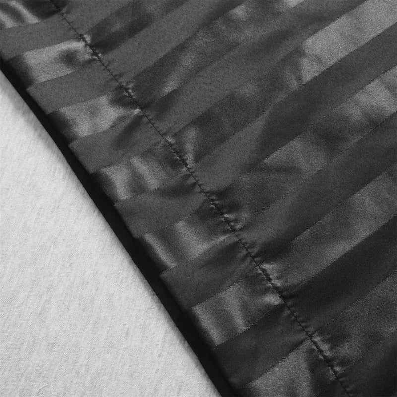 Luxurious Satin Stripe Pillowcase with Envelope Closure