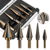 HSS Cobalt Step Drill Bit Set for Metal & Sheet Material