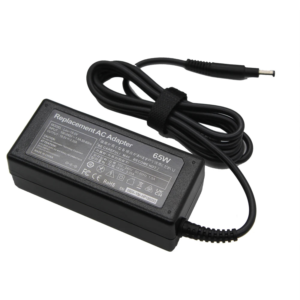 65W Laptop Charger for HP Envy and Pavilion (19.5V 3.33A)
