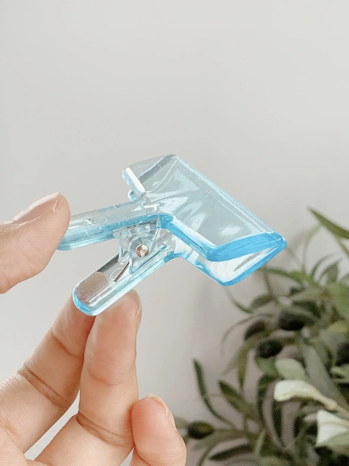 Clear Acrylic Spring Clips - Minimalist Office & School Paper Clips