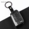 Carbon Fiber Car Key Case Cover for VW, SEAT & Skoda