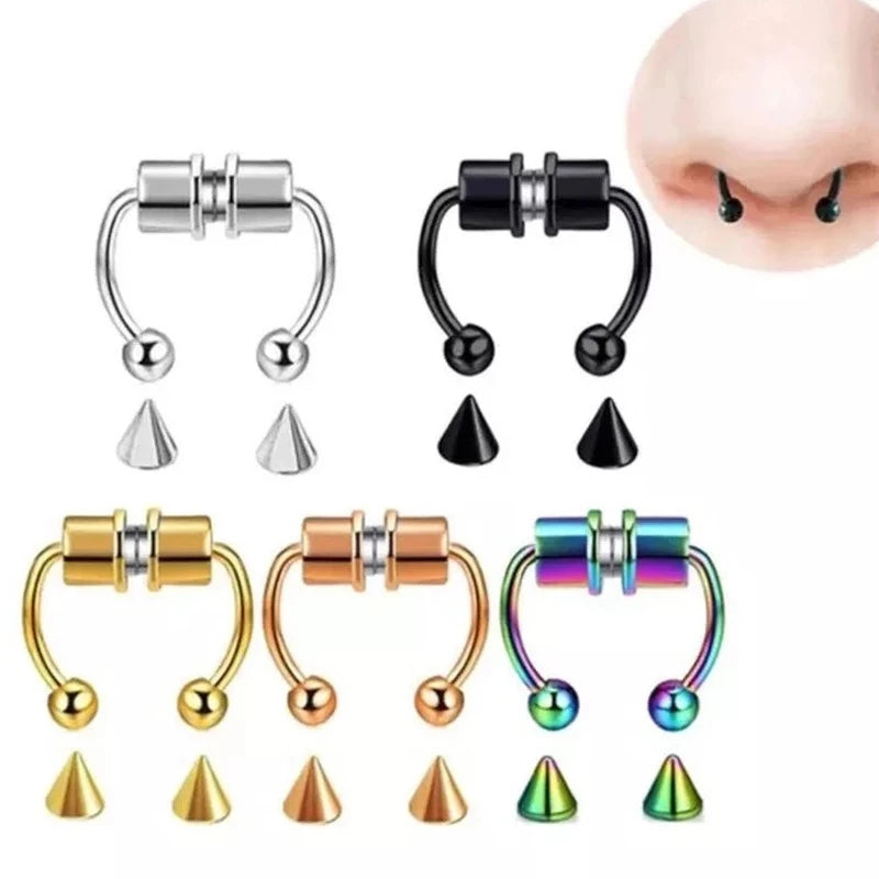 Aro de Septum Magnético sin Perforación