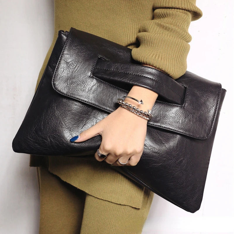 Women's Envelope Clutch Bag with Crossbody Strap