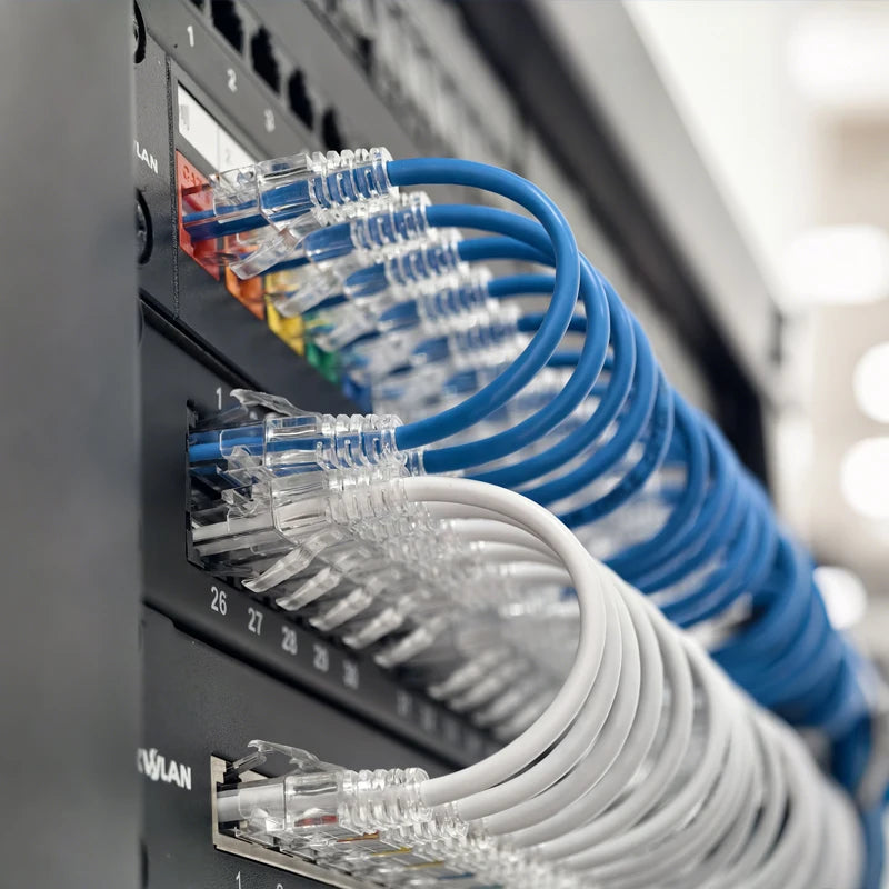 Slim Cat6A Ethernet Patch Cables – 28AWG UTP RJ45 (5-Pack)
