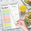 Weekly Meal Planner with Shopping List - 52 Tear-Off Sheets