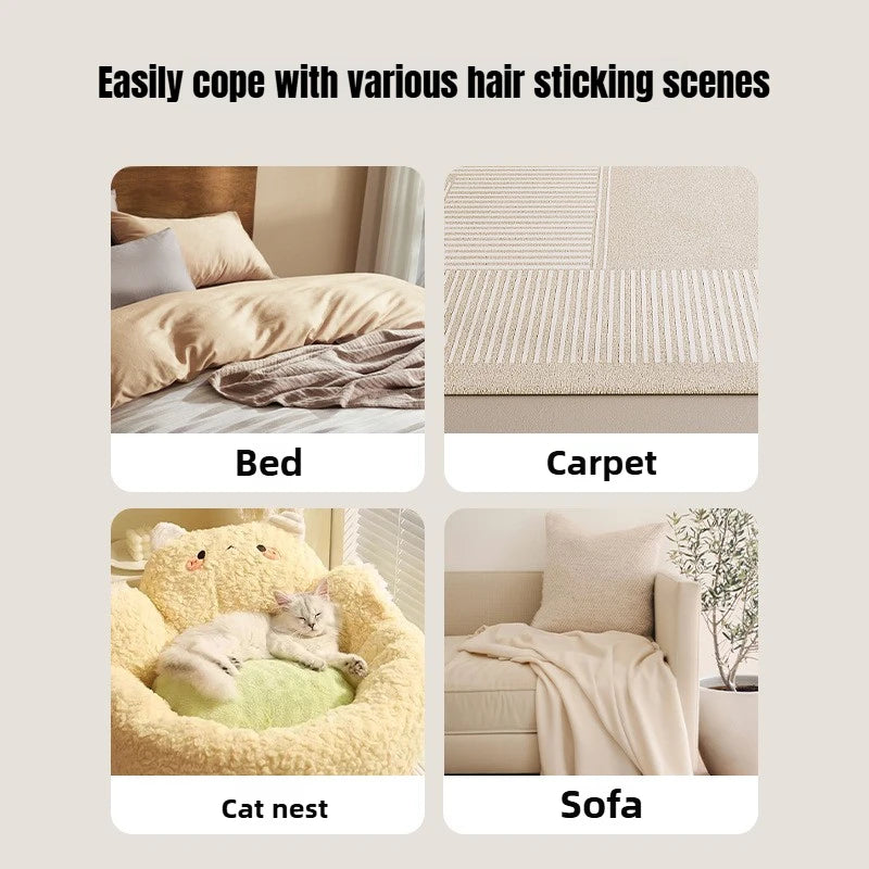 Long-Handle Pet Hair Remover Brush
