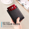 Slim Leather RFID Blocking Wallet with Money Clip