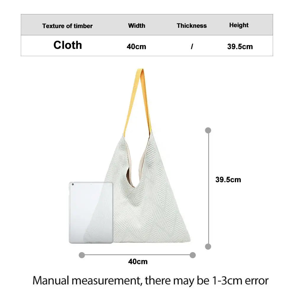 Geometric V-Shape Tote Bag
