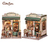 Book Nook DIY Wooden Miniature Kit with LED Lighting