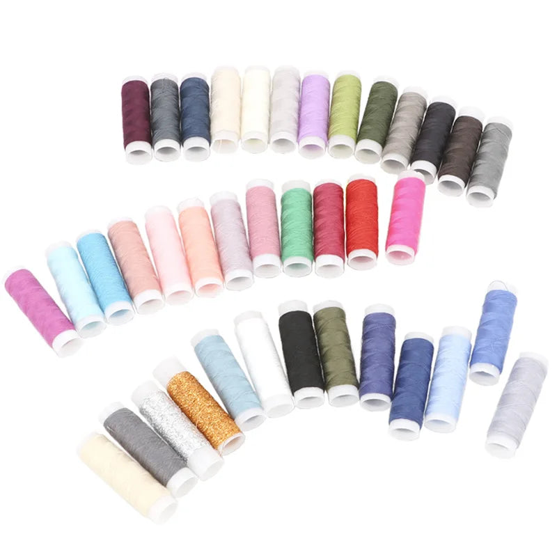 39-Color Cotton Sewing Thread Set for Hand & Machine Stitching